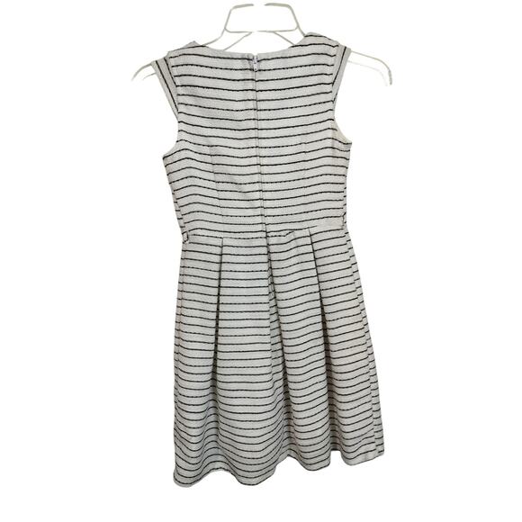 3874)KC Parker Heartstrings Girl Sleeveless  Black Stripe Floral Party Dress 10 - Picture 3 of 8